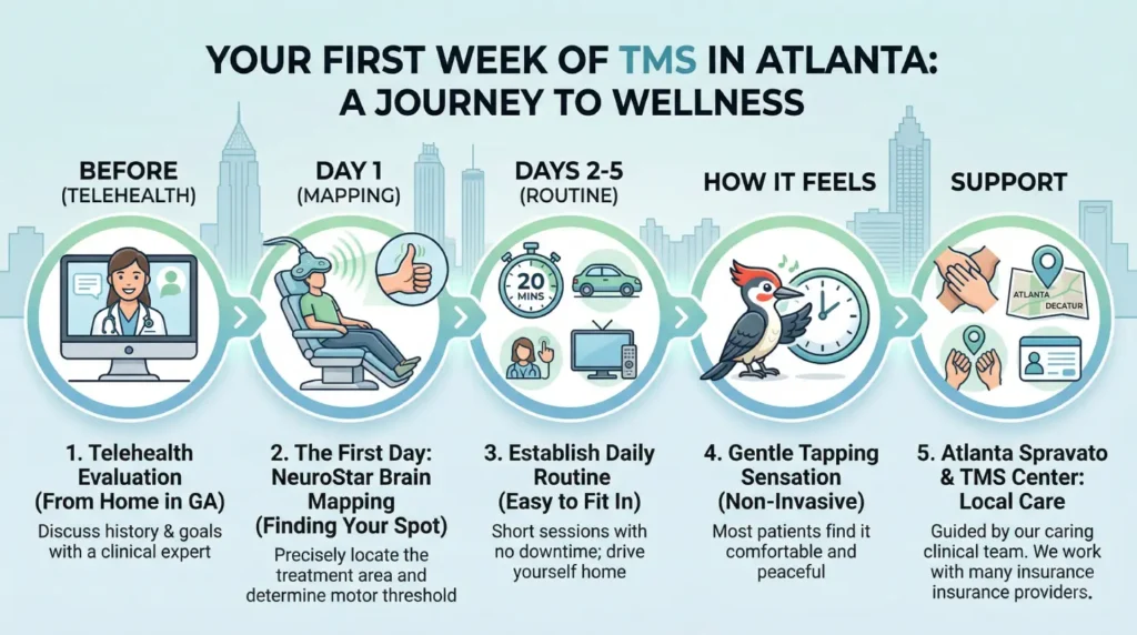 What to Expect During Your First Week of TMS Therapy in Atlanta
