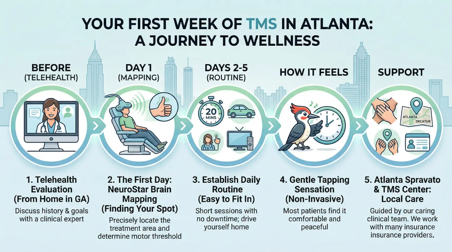 What to Expect During Your First Week of TMS Therapy in Atlanta