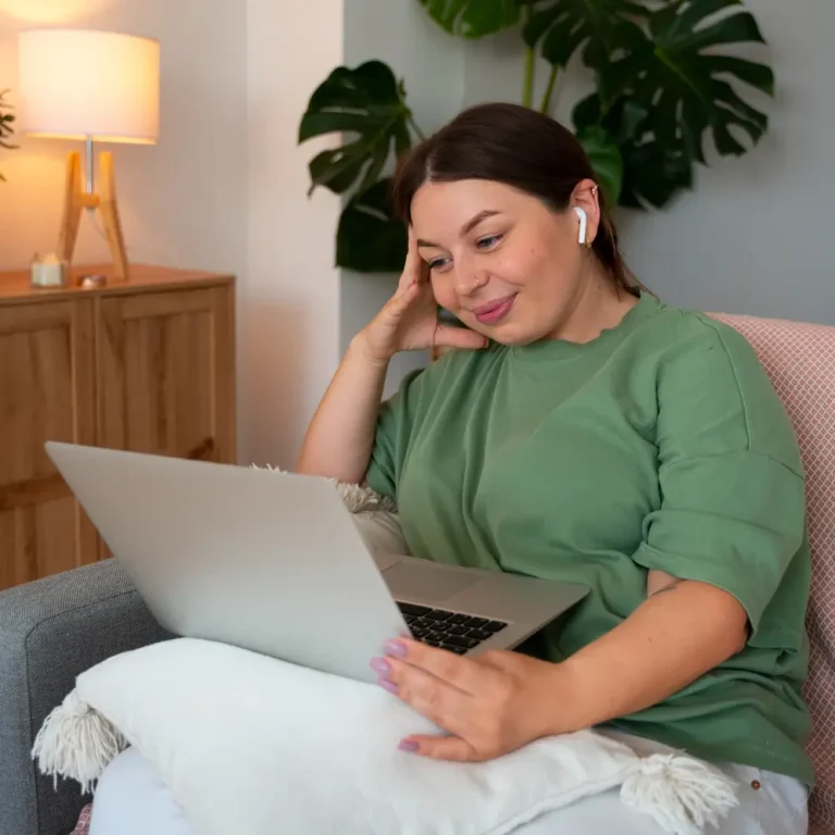 telehealth psychiatrist video call laptop patient at home good lighting